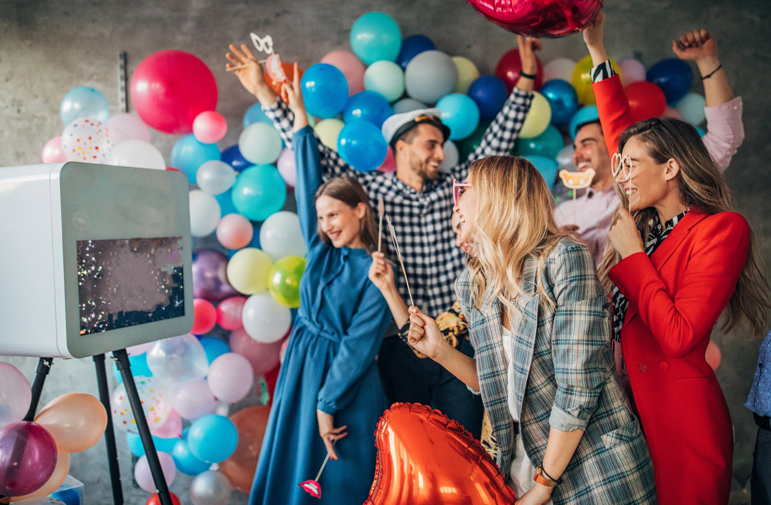 Photo booth at a party